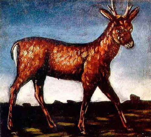 Niko Pirosmanashvili Walking Gazelle oil painting image